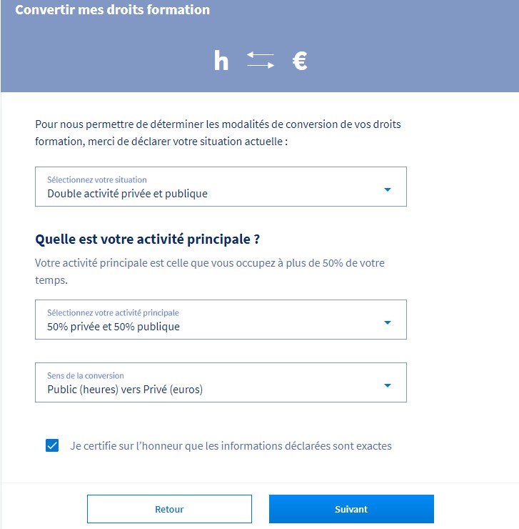 Conversion Des Droits Cpf Publics Et Prives